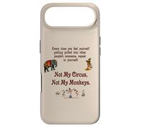 Carcasa para iPhone Air Póster Antiguo con Texto en inglés Not My Circus, Not My Monkey