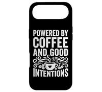 Carcasa para iPhone Air Powered by Coffee and Good Intentions - Cita Divertida de cafeína