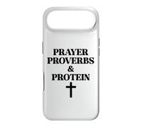 Carcasa para iPhone Air Prayer Warrior Proverbs & Protein Shakes Jesus Weights Faith