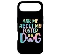 Carcasa para iPhone Air Pregúntame sobre mi Perro adoptivo Tie Dye Canine Animal Advocate