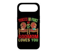 Carcasa para iPhone Air Princesa Príncipe Dios Mamá Te Ama Negro Baby Shower Género