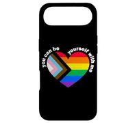 Carcasa para iPhone Air Proud LGBTQ Ally Rainbow Equality Heart Flag Be Yourself
