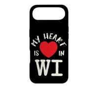 Carcasa para iPhone Air Proud State My Heart Is In WI Wisconsin