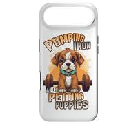 Carcasa para iPhone Air Pumping Iron and Petting Puppies Body Building