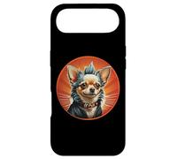 Carcasa para iPhone Air Punk Chihuahua Mohawk Chaqueta de Cuero Treat Bone Rock Pet Dad
