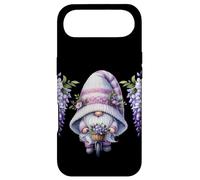 Carcasa para iPhone Air Purple GNOME On A Retro Bike For Women with Hanging Wisteria