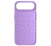 Carcasa para iPhone Air Purple Lavender Geometric Linked Puzzle Pieces Pattern