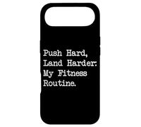 Carcasa para iPhone Air Push Hard Land Harder Mi Rutina de Fitness Citas Divertidas de Patinador