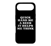 Carcasa para iPhone Air Quick Hand Me a Beer It Help Me Think Trivia Game Night