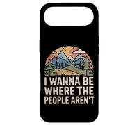 Carcasa para iPhone Air Quiero Estar Donde la Gente no está en la Naturaleza Humor