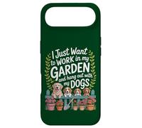 Carcasa para iPhone Air Quiero Trabajar en mi jardín y Pasar el rato con mis Perros Divertido