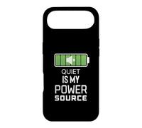 Carcasa para iPhone Air Quiet Is My Power Source Trabajadores remotos, Amantes de los Libros