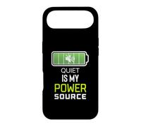 Carcasa para iPhone Air Quiet Is My Power Source Trabajadores remotos, Amantes de los Libros