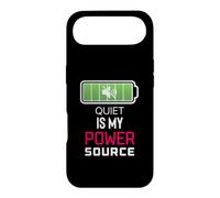 Carcasa para iPhone Air Quiet Is My Power Source Trabajadores remotos, Amantes de los Libros
