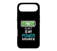 Carcasa para iPhone Air Quiet Is My Power Source Trabajadores remotos, Amantes de los Libros