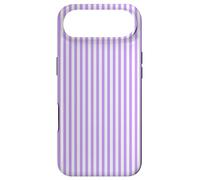Carcasa para iPhone Air Rayas moradas y Blancas Minimalistas Retro