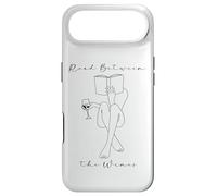 Carcasa para iPhone Air Read Between The Wines Book Club Women Wine & Books Reading