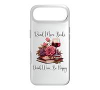 Carcasa para iPhone Air Read More Books Drink Wine Be Happy Reading & Wine Book Club