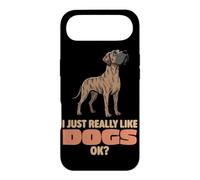 Carcasa para iPhone Air Realmente Me Gustan los Perros Ok Amante de los Animales Lindo Gran Danés
