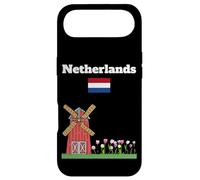 Carcasa para iPhone Air Recuerdo de Viaje a Holanda Molino de Viento y Tulipanes Bandera Holandesa