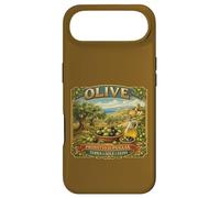 Carcasa para iPhone Air Recuerdo Vintage del mar mediterráneo con Etiqueta de Caja de Olivo Puglia