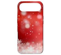 Carcasa para iPhone Air Red Christmas Snowflake Winter Holiday Bokeh Phone Design