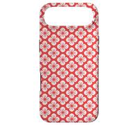 Carcasa para iPhone Air Red Floral Flower Leaves Turkish Rounded Retro Patter
