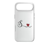 Carcasa para iPhone Air Regalo con Monograma de corazón Inicial S