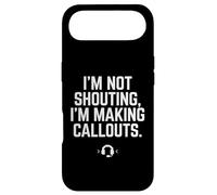 Carcasa para iPhone Air Regalo Divertido para videojugadores con Texto en inglés I'm Not Shouting I Am Making Callouts