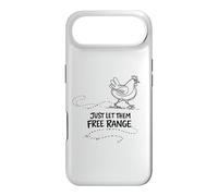 Carcasa para iPhone Air Regalo para Amante de Las gallinas Just Let Them Free Range