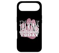 Carcasa para iPhone Air Regalo para Amantes de los Perros - I'm Only Talking to my Dog Today - Divertido