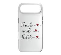 Carcasa para iPhone Air Regalo tipográfico manuscrito con corazón de Pista y Campo