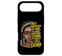 Carcasa para iPhone Air Reina Negra Afroamericana Susurró - Soy La Tormenta
