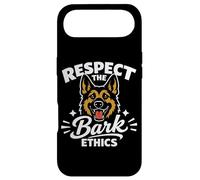 Carcasa para iPhone Air Respect The Bark Ethics, Humor del Pastor alemán