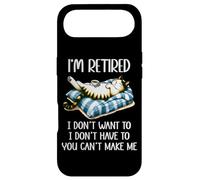 Carcasa para iPhone Air Retirement Not My Problem Im Retired Dont Have To Cat Coffee