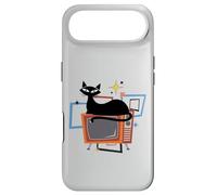 Carcasa para iPhone Air Retro Atomic Age Mid-Century Cat Vintage TV Modern