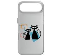 Carcasa para iPhone Air Retro Atomic Age Mid-Century Twin Cat Vintage Modern Design