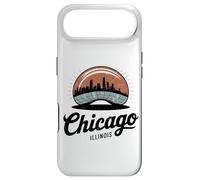 Carcasa para iPhone Air Retro de los 70, Chicago, Illinois, Downtown The Bean