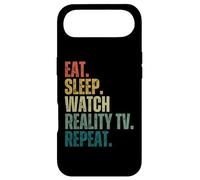 Carcasa para iPhone Air Retro Eat Sleep, mira Reality TV Repeat, Divertido fanático de los Reality Shows