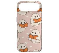 Carcasa para iPhone Air Retro Ghost Reading Books Cute Groovy Spooky Beige Orange