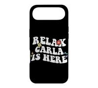 Carcasa para iPhone Air Retro Groovy Relax Carla Is Here Funny Nombre del Día de la Madre
