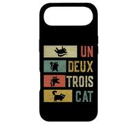Carcasa para iPhone Air Retro Un Deux Trois Gato Divertido Gato Vintage Gatito Amante