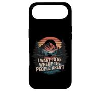 Carcasa para iPhone Air Retro Vintage Quiero Estar Donde No Está La Gente