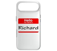 Carcasa para iPhone Air Richard, Hola, me llamo Etiqueta, Insignia