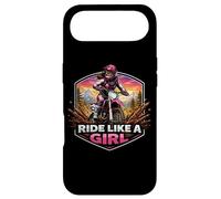 Carcasa para iPhone Air Ride Like A Girl Dirt Bike Rider Motocross Motocross Motocicleta Mujer
