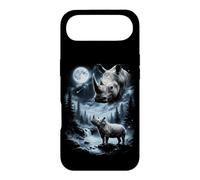 Carcasa para iPhone Air Rinoceronte Aullando a la Luna 90's Retro Safari Animal