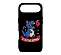 Carcasa para iPhone Air Roaring Into 6 Dinosaurio T Rex 6º Cumpleaños Niños Niños Seis