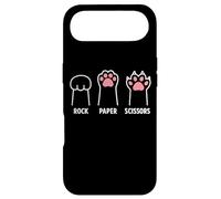 Carcasa para iPhone Air Rock Paper Scissors Hand Game Cute Paw Funny Cat Introvertido