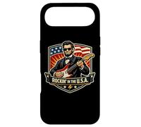 Carcasa para iPhone Air Rockin In The USA President Guitar Día de la Independencia Americana