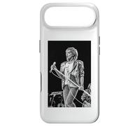 Carcasa para iPhone Air Rod Stewart Live Mic Stand Pose Caras por Allan Ballard